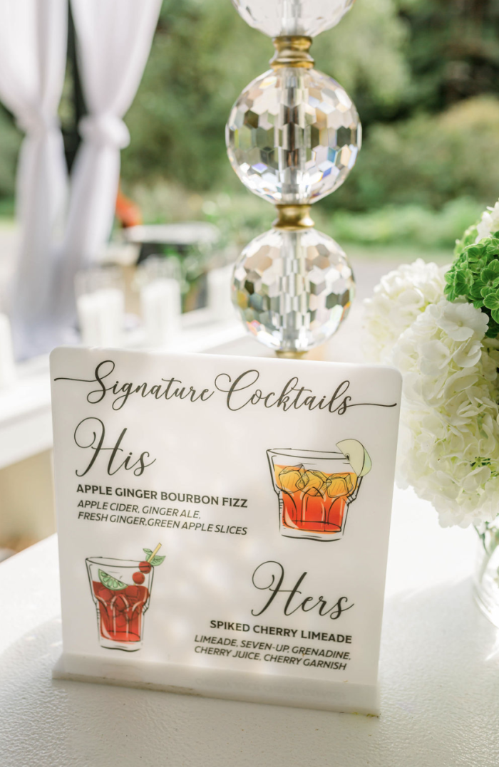 Bar Menu Custom Sign - Wedding | Bar Bat Mitzvahs | Party | Anniversary - Image 6